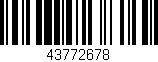 Código de barras (EAN, GTIN, SKU, ISBN): '43772678'