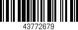 Código de barras (EAN, GTIN, SKU, ISBN): '43772679'