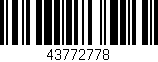 Código de barras (EAN, GTIN, SKU, ISBN): '43772778'