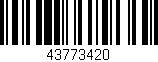 Código de barras (EAN, GTIN, SKU, ISBN): '43773420'