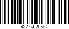 Código de barras (EAN, GTIN, SKU, ISBN): '43774020584'