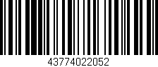 Código de barras (EAN, GTIN, SKU, ISBN): '43774022052'