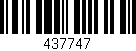 Código de barras (EAN, GTIN, SKU, ISBN): '437747'