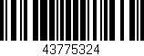 Código de barras (EAN, GTIN, SKU, ISBN): '43775324'