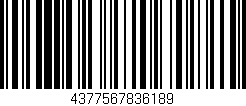 Código de barras (EAN, GTIN, SKU, ISBN): '4377567836189'