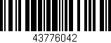 Código de barras (EAN, GTIN, SKU, ISBN): '43776042'