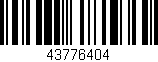 Código de barras (EAN, GTIN, SKU, ISBN): '43776404'
