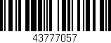 Código de barras (EAN, GTIN, SKU, ISBN): '43777057'