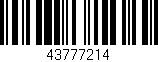 Código de barras (EAN, GTIN, SKU, ISBN): '43777214'