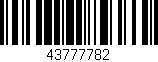 Código de barras (EAN, GTIN, SKU, ISBN): '43777782'