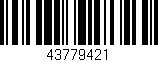 Código de barras (EAN, GTIN, SKU, ISBN): '43779421'