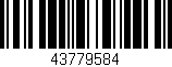 Código de barras (EAN, GTIN, SKU, ISBN): '43779584'