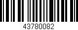 Código de barras (EAN, GTIN, SKU, ISBN): '43780082'