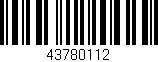 Código de barras (EAN, GTIN, SKU, ISBN): '43780112'