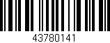 Código de barras (EAN, GTIN, SKU, ISBN): '43780141'