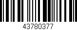 Código de barras (EAN, GTIN, SKU, ISBN): '43780377'