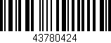 Código de barras (EAN, GTIN, SKU, ISBN): '43780424'
