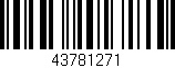 Código de barras (EAN, GTIN, SKU, ISBN): '43781271'