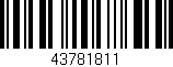 Código de barras (EAN, GTIN, SKU, ISBN): '43781811'