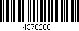 Código de barras (EAN, GTIN, SKU, ISBN): '43782001'