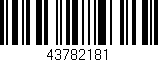 Código de barras (EAN, GTIN, SKU, ISBN): '43782181'