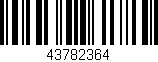 Código de barras (EAN, GTIN, SKU, ISBN): '43782364'