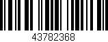 Código de barras (EAN, GTIN, SKU, ISBN): '43782368'