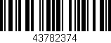 Código de barras (EAN, GTIN, SKU, ISBN): '43782374'