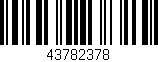 Código de barras (EAN, GTIN, SKU, ISBN): '43782378'