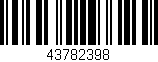 Código de barras (EAN, GTIN, SKU, ISBN): '43782398'