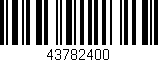Código de barras (EAN, GTIN, SKU, ISBN): '43782400'