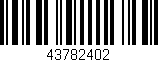 Código de barras (EAN, GTIN, SKU, ISBN): '43782402'