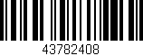 Código de barras (EAN, GTIN, SKU, ISBN): '43782408'