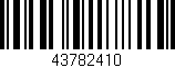 Código de barras (EAN, GTIN, SKU, ISBN): '43782410'