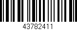 Código de barras (EAN, GTIN, SKU, ISBN): '43782411'