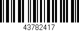 Código de barras (EAN, GTIN, SKU, ISBN): '43782417'