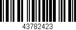 Código de barras (EAN, GTIN, SKU, ISBN): '43782423'