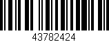 Código de barras (EAN, GTIN, SKU, ISBN): '43782424'