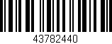 Código de barras (EAN, GTIN, SKU, ISBN): '43782440'