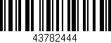 Código de barras (EAN, GTIN, SKU, ISBN): '43782444'