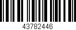 Código de barras (EAN, GTIN, SKU, ISBN): '43782446'