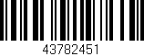 Código de barras (EAN, GTIN, SKU, ISBN): '43782451'