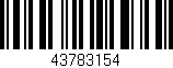 Código de barras (EAN, GTIN, SKU, ISBN): '43783154'