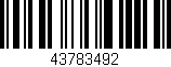 Código de barras (EAN, GTIN, SKU, ISBN): '43783492'