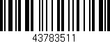 Código de barras (EAN, GTIN, SKU, ISBN): '43783511'