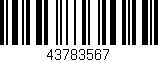 Código de barras (EAN, GTIN, SKU, ISBN): '43783567'