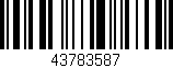 Código de barras (EAN, GTIN, SKU, ISBN): '43783587'
