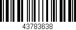 Código de barras (EAN, GTIN, SKU, ISBN): '43783638'