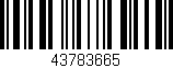 Código de barras (EAN, GTIN, SKU, ISBN): '43783665'