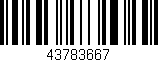 Código de barras (EAN, GTIN, SKU, ISBN): '43783667'